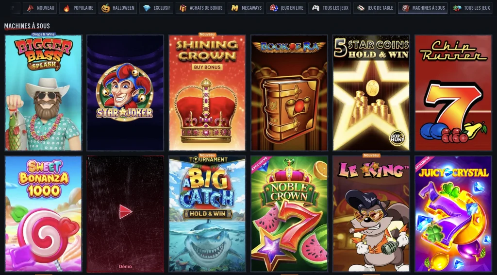 Slots avialible at Mafiacasino.